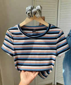 METRONAUT Casual Striped Women Multicolor Top