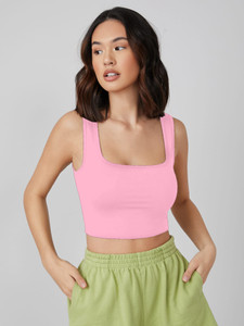 Aahwan Casual Solid Women Pink Top
