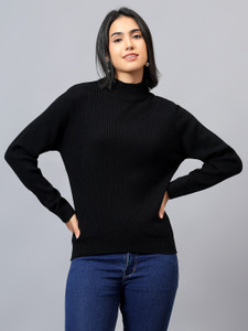CANTABIL Casual Solid Women Black Top