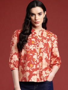 Kavisaa Casual Printed Women Multicolor Top