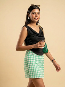 METRONAUT Casual Solid Women Black Top