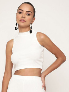 METRONAUT Casual Solid Women White Top