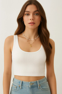 EXILION Beach Wear Solid Women White Top