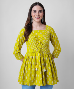God Bless Casual Printed Women Multicolor Top