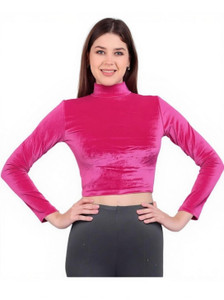 Fashmad Party Solid Women Pink Top