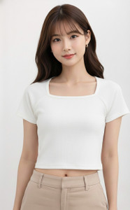 Bhawana Casual Self Design Women White Top
