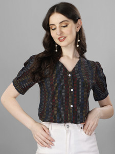 Kinjo Casual Striped Women Multicolor Top
