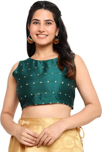 Ihastrenz Casual Self Design Women Dark Green Top