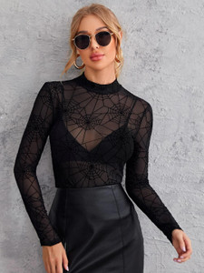 clobug Casual Printed Women Black Top