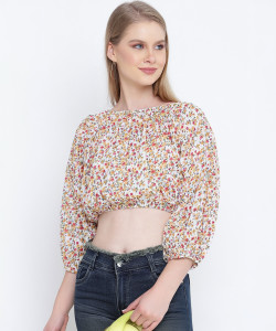 OXOLLOXO Casual Tie & Dye Women Multicolor Top