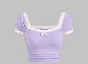 RKK COLLECTIONS Casual Lace Women Purple Top