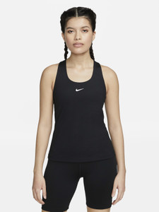 NIKE Casual Self Design Women Black Top