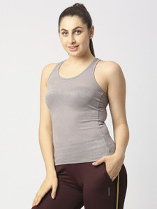 Lovable Casual Solid Women Grey Top