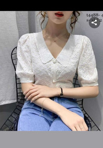 Absorbing Casual Solid Women White Top