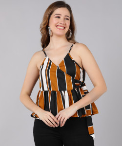 eyka Casual Striped Women Multicolor Top
