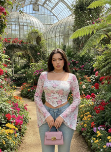Vveshh Casual Floral Print Women Pink Top