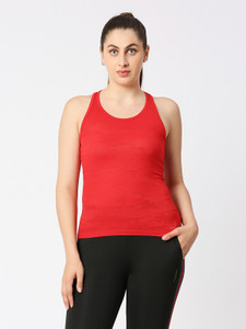 Lovable Casual Solid Women Red Top
