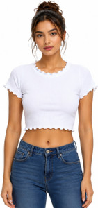 M FIT ZONE Casual Solid Women White Top