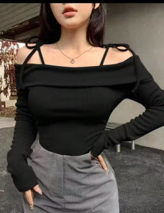 Mcgluwa Casual Solid Women Black Top