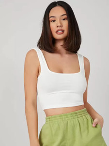 A & K collections Casual Solid Women White Top