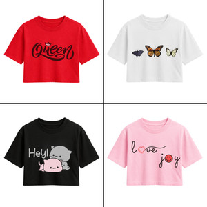 CRT Casual Graphic Print, Printed Women Multicolor Top
