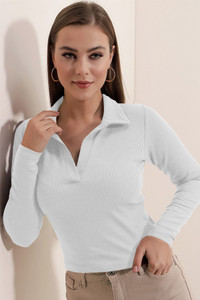 Dream Beauty Fashion Casual Solid Women White Top