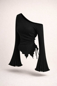 SUKARMI Casual Self Design Women Black Top