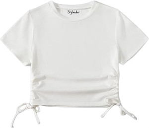 Baawdi Casual Solid Women White Top