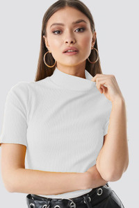 CUTEXT FASHION Casual Half Sleeve Solid Women White Top