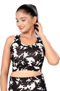 POOJARAN Casual Printed Women Black, White Top