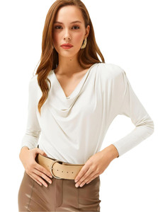 SIGHTBOMB Formal Solid Women White Top