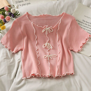 simran collections Casual Self Design Women Pink Top