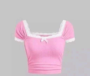 simran collections Casual Solid Women Pink Top
