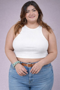 EloriaWear Casual Self Design, Solid Women White Top