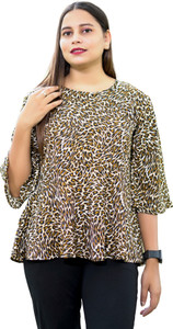 Airan Casual Printed Women Multicolor Top