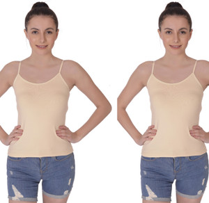 GLOWBODY Casual Solid Women Beige Top
