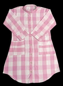 Zubia naaz Casual Checkered Women Pink, White Top
