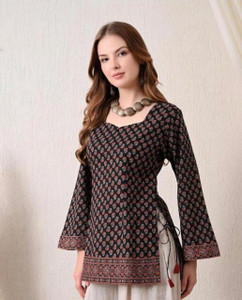 MSTextile Women Casual Flared Sleeves Printed Top - Image 1