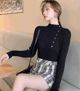 RKK COLLECTIONS Casual Solid Women Black Top