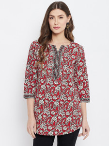 Meesan Women Printed A-line Kurta