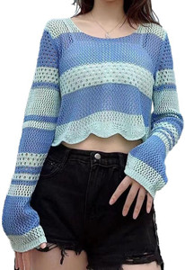 Icw Casual Color Block Women Green Top