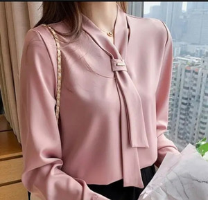 HR FASHION Formal Solid Women Pink Top