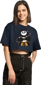 Baawdi Casual Printed Women Blue Top