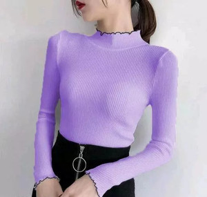 OWN FASHION CLASSIC Casual Self Design Women Purple Top