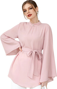 GG Style Casual Solid Women Pink Top