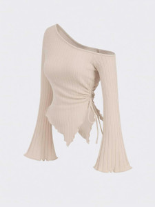 SUKARMI Casual Self Design Women Beige Top