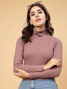 RIGO Casual Solid Women Pink Top