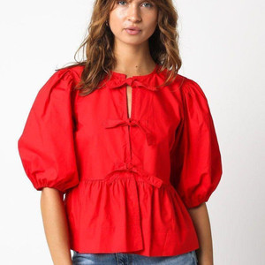 UT Venero Party Solid Women Red Top