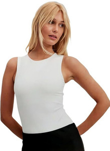 SIGHTBOMB Formal Solid Women White Top