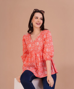 Shions Casual Printed Women Multicolor Top